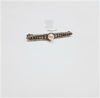 Brooch Soprana Gioielleria Woman ANTICO in Gold Diamante OG-ARG ROSE DIAMANTI PERLA - OG-ARG ROSE DIAMANTI PERLA